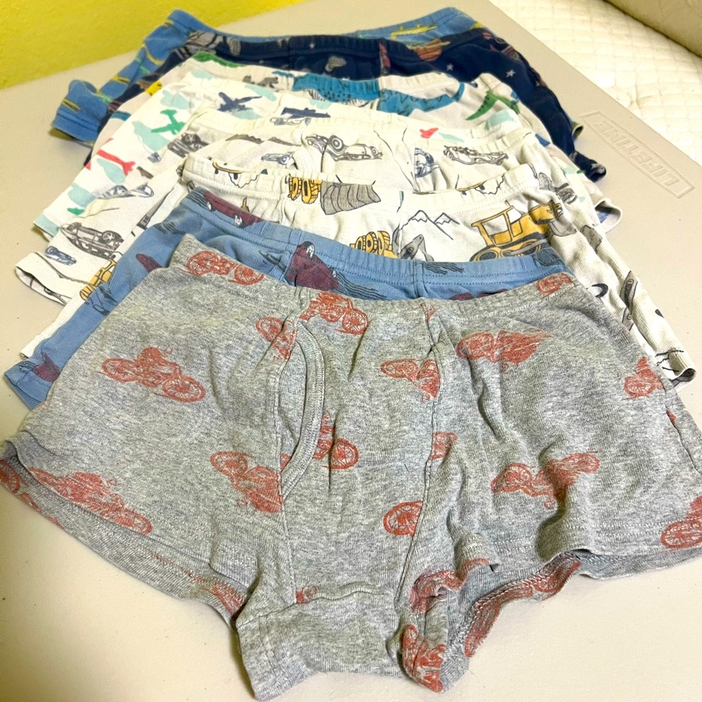 Kids Cotton Boxer Briefs - Lot of 8 Pairs